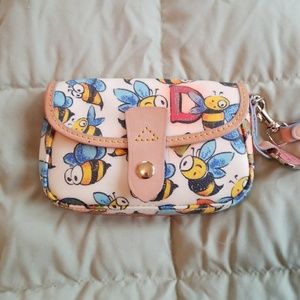 Authentic Dooney & Bourke Bumble Bee Wristlet